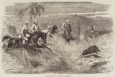 Chasse au Sanglier dans la Présidence de Bombay - Harrison William Weir